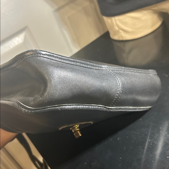 Coach Black Willis Vintage Leather Crossbody shoulder Bag with Detachable Strap - Picture 17 of 17